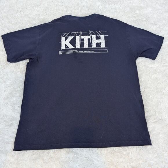 KITH Figure K Short Sleeve Men's T-Shirt Blue Size XXL - Picture 10 of 11